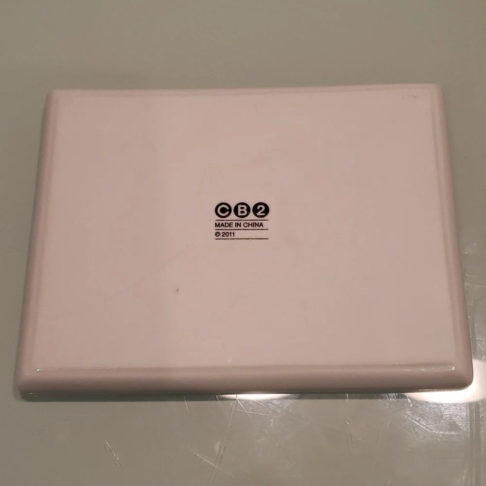 Crate&Barrel Oliver Jalepeno Small Rectangle Plate